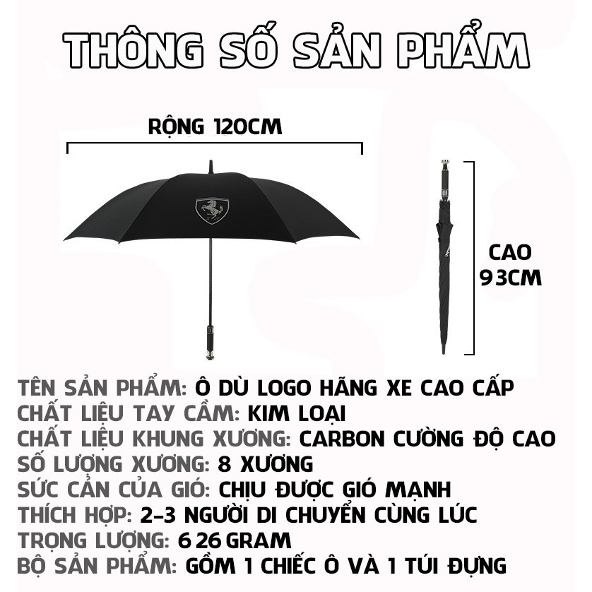 Ô Dù Siêu To Đi Mưa Đi Nắng Thương Hiệu Các Hãng Xe Nổi Tiếng Đẳng Cấp – Sang Trọng Chống Tia UV