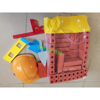 Bộ đồ chơi gạch xây dựng nhựa cho bé