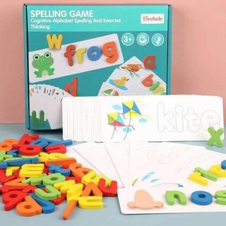 Đồ Chơi Ghép Chữ Cho Bé 💥Spelling game💥Bộ Thẻ Học Ghép Chữ Tiếng Anh
