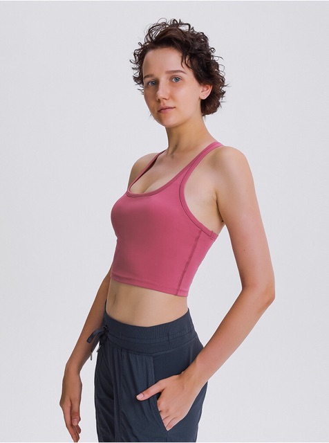 Áo tập thể thao Lululemon Align Cool Racerback có mút lót - Áo tập yoga Lulu không logo