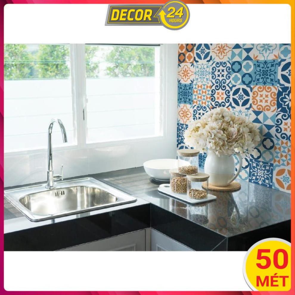 Cuộn 50 mét decal gạch bông tphcm DGB-009 - Giá sỉ