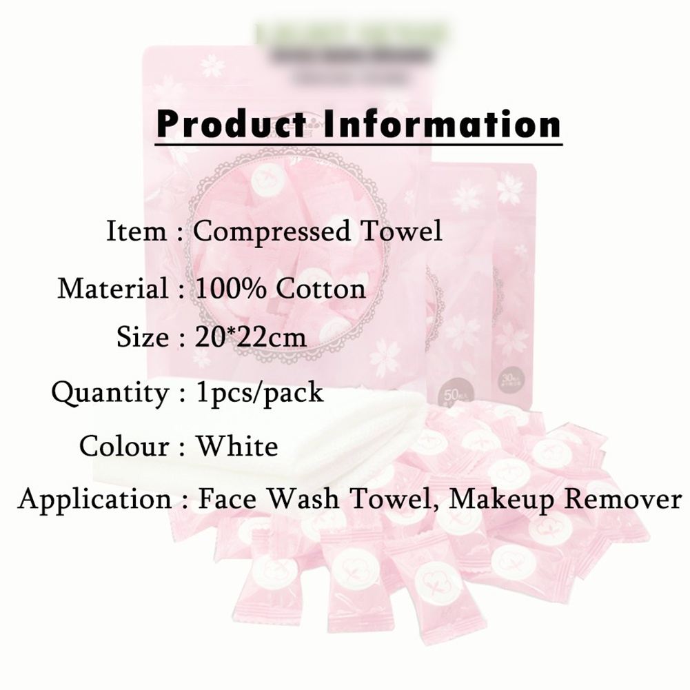 Khăn Nén Cotton Dùng Một Lần Đa Ứng Dụng
