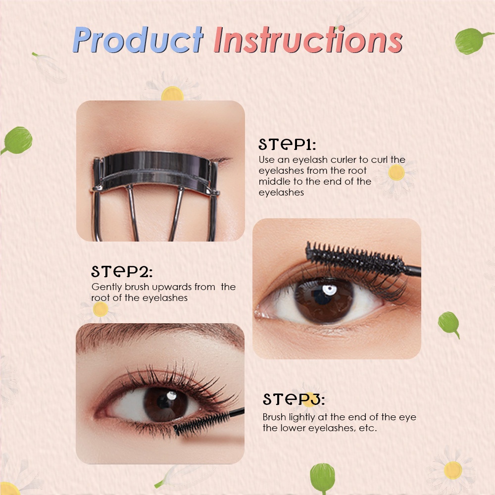 Mascara SANIYE M1063 màu đen lâu trôi chống thấm nước 5g