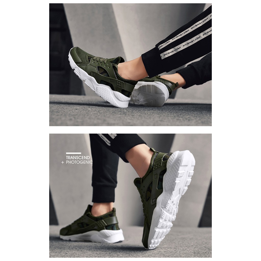 Giày nam ,Giày Sneaker nam thể thao, giày nam HOT TREND 2019 mã NK23 (xanh quân đội)