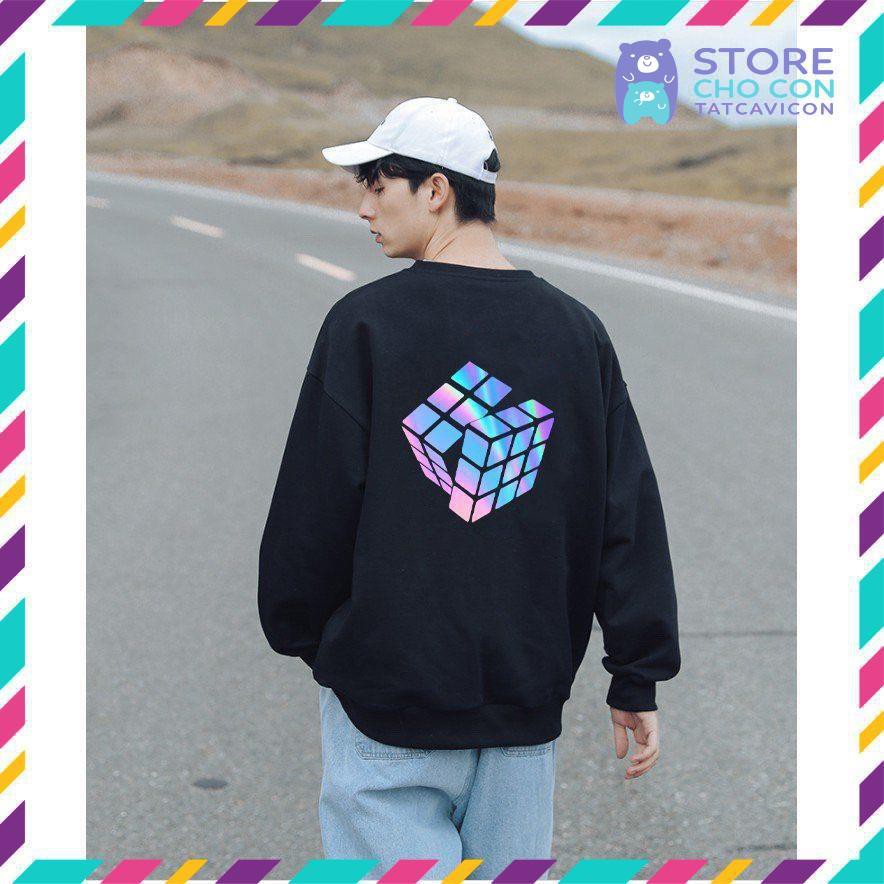 [CHO CON STORE] Áo Sweater Rubik Phản Quang