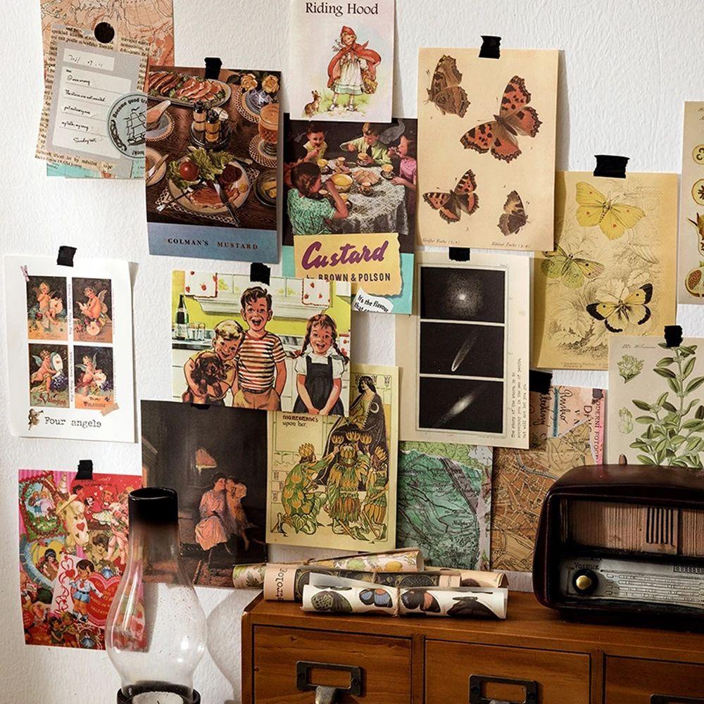 PATRICIA Giấy Dán Trang Trí Sổ Tay Phong Cách Vintage