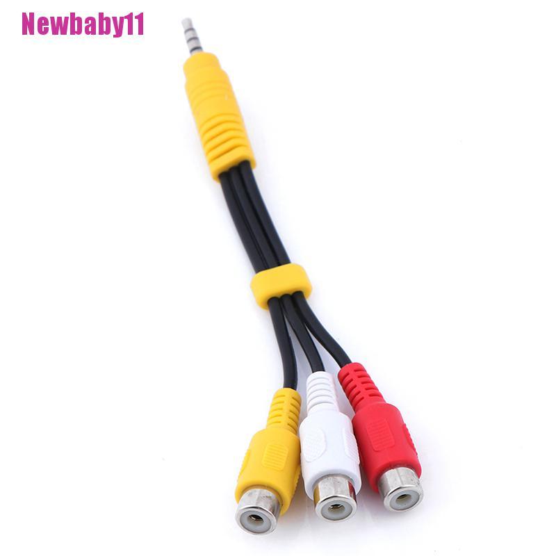 1 Giắc Cắm Âm Thanh 3.5mm mini aux male Sang 3 RCA female