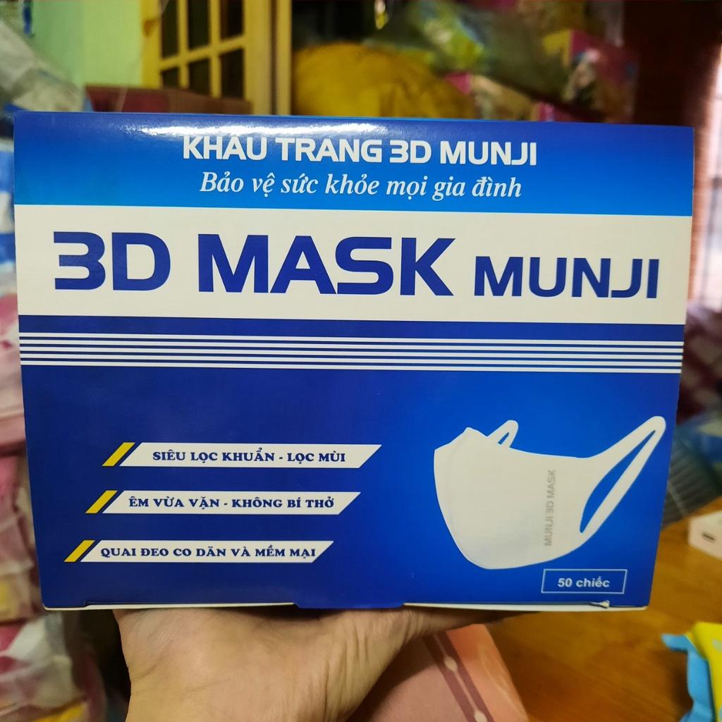 [HỘP 50 CÁI]Khẩu trang 3D MASK công ty phượng cát công nghệ dập nhập bản hộp 50 cái