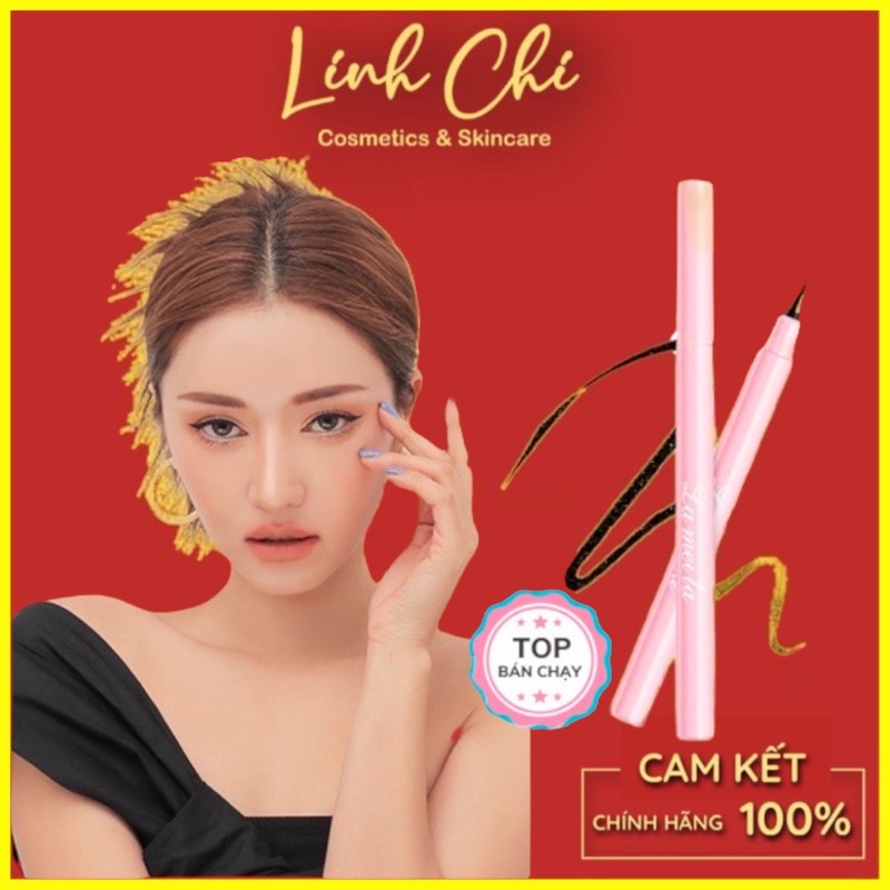Bút Kẻ Mắt Lameila Vỏ Hồng Chống Thấm Nước Lâu Trôi Trang Điểm Chuyên Nghiệp