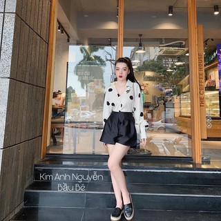 áo sơ mi chấm bi