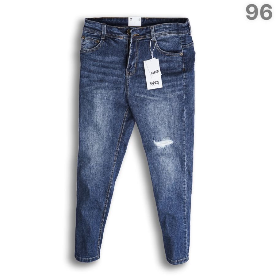 𝐐𝐮𝐚̂̀𝐧 𝐉𝐞𝐚𝐧𝐬 rách nhẹ - Quần bò nam co giãn dễ phối đồ, phong cách 2021 - Thời trang nam PAPAZI | BigBuy360 - bigbuy360.vn