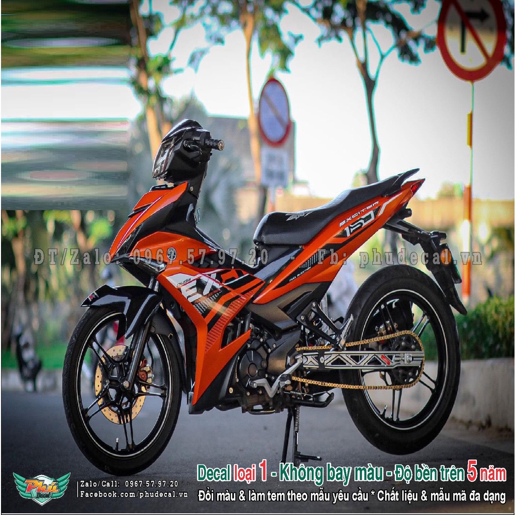 Tem rời exciter 150 Y15Zr Cam đen (2)