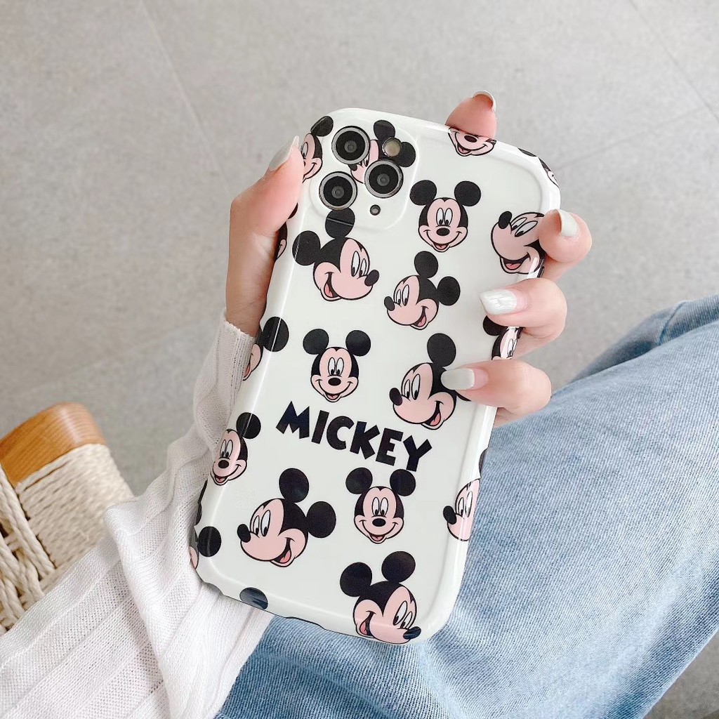 Ốp điện thoại mềm họa tiết Mickey/Minnie đáng yêu cho iPhone11 11Promax 7Plus 7 8 8 X XR XSmax SE2020 | BigBuy360 - bigbuy360.vn