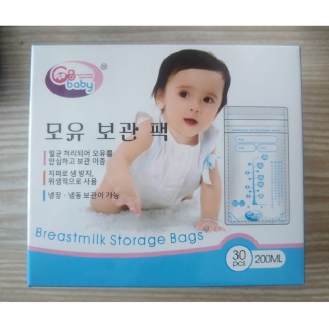 Túi trữ sữa GB Baby 200ml hộp 30 túi