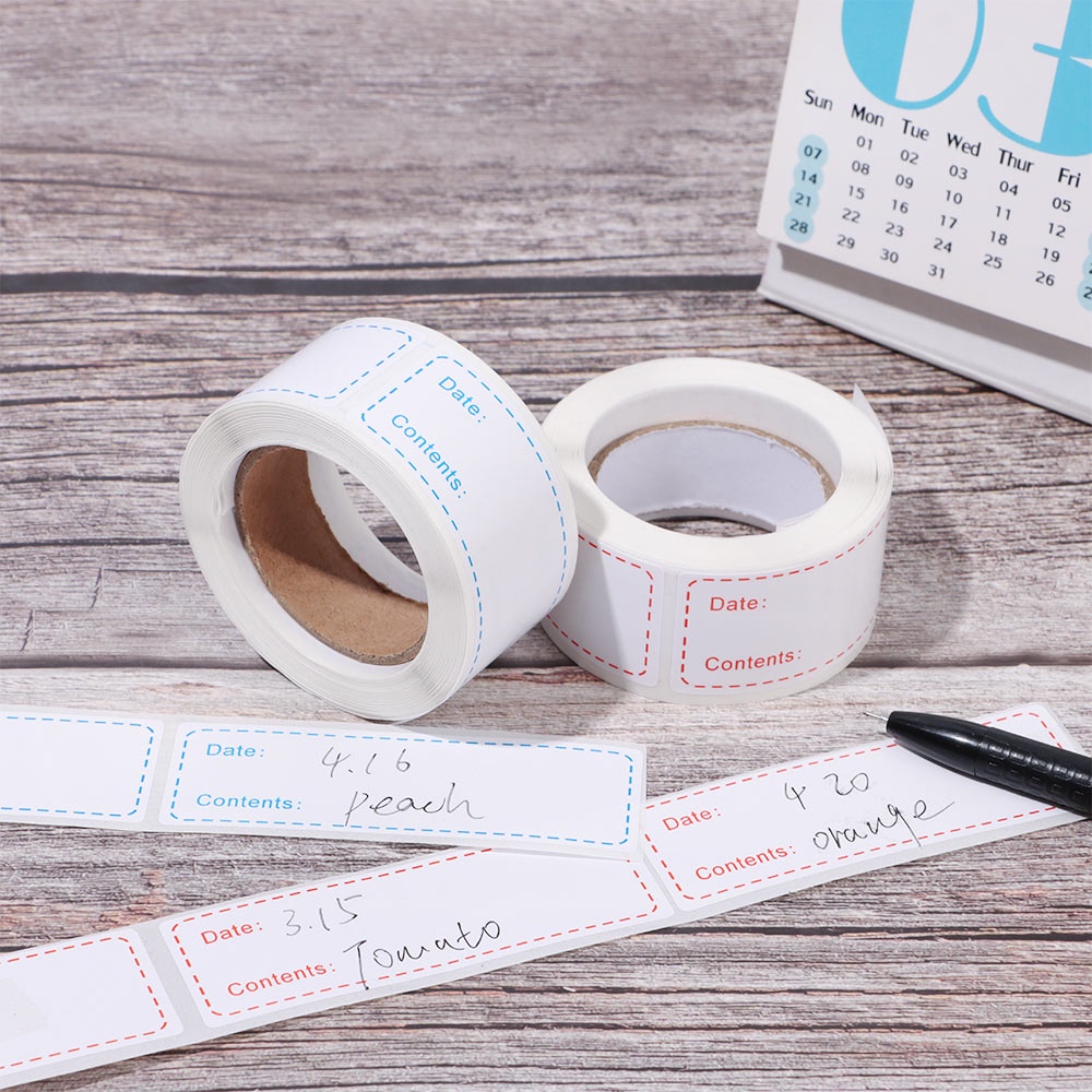 Nhãn Dán Đánh Dấu Hộp Đựng Thực Phẩm Trong Tủ Lạnh Chống Thấm Nước Tiện Dụng
