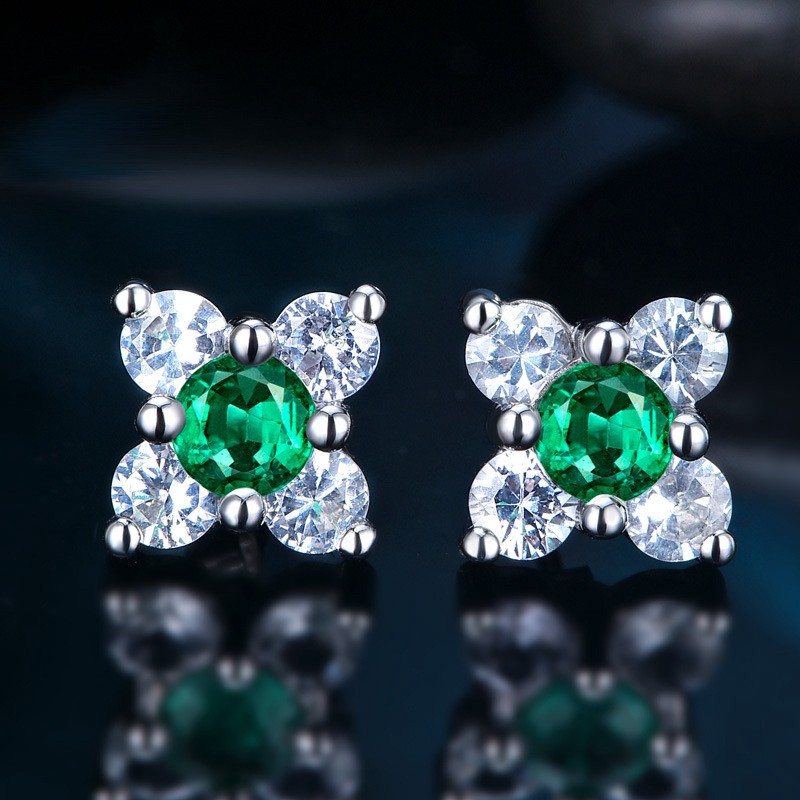 Khuyên tai đính đá thời trang cho nữ