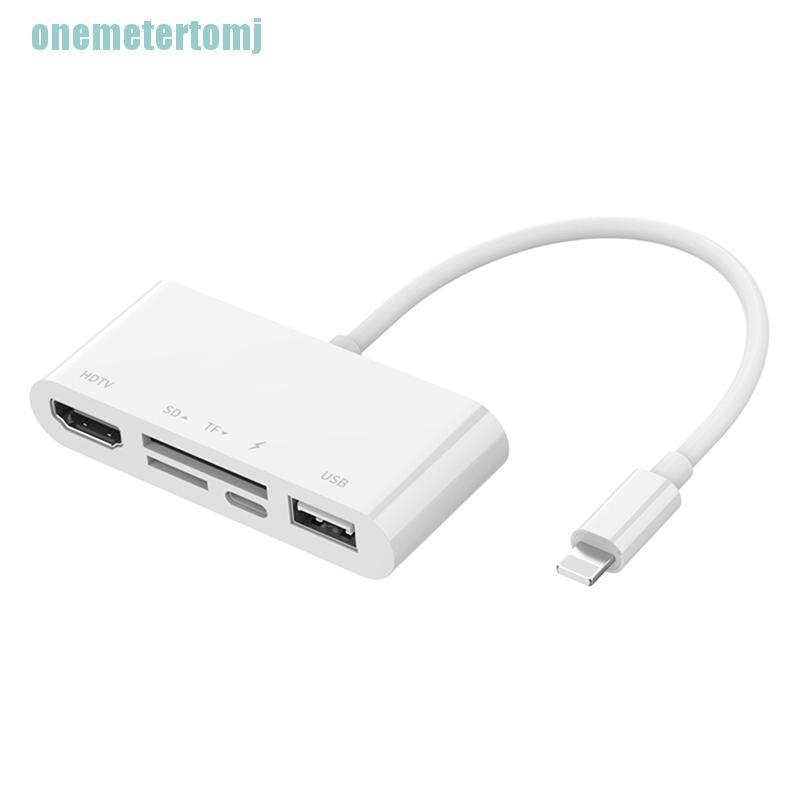 Đầu Đọc Thẻ Nhớ Cổng Lightning Sang Usb Sd Tf 1080p