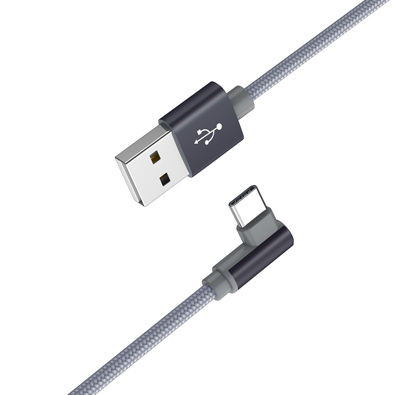 Dây Sạc Nhanh BX26 | Lightning | MicroUSB | Type C | Loại Tốt Góc Vuông 90 Độ Hỗ Trợ Sạc Nhanh Và Truyền Dữ Liệu