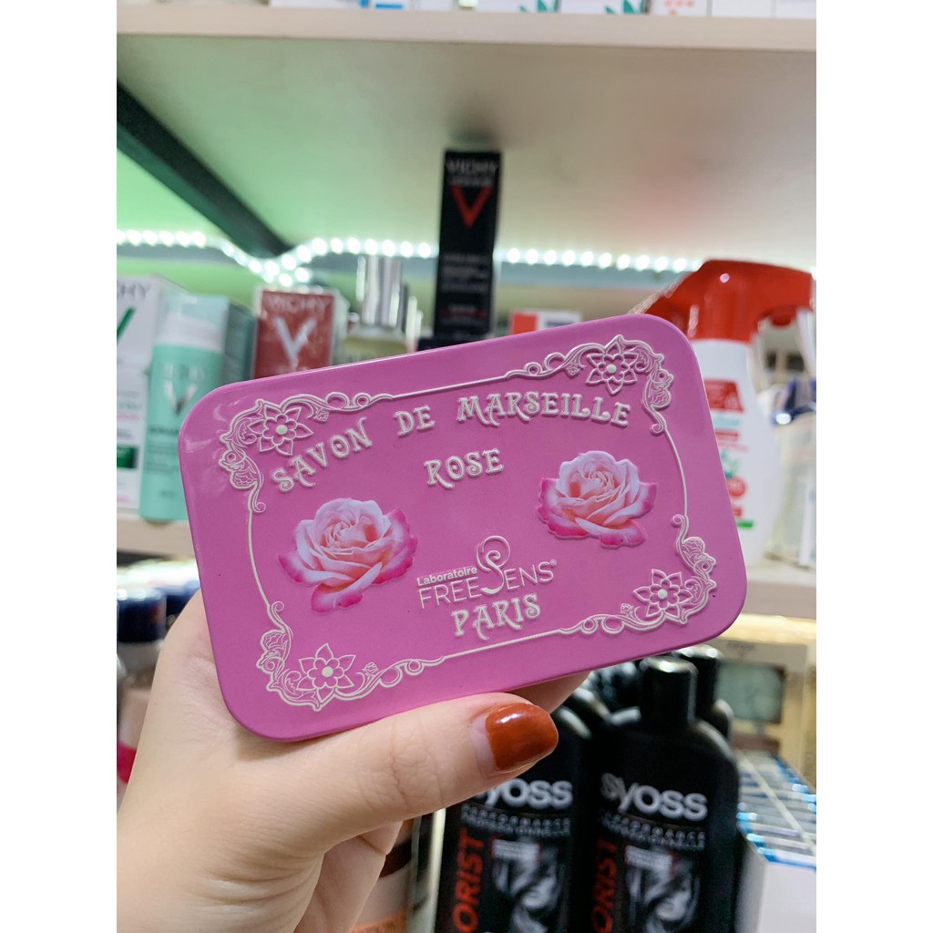Bánh xà phòng dưỡng ẩm Savon De Marseille 100g nội địa Pháp