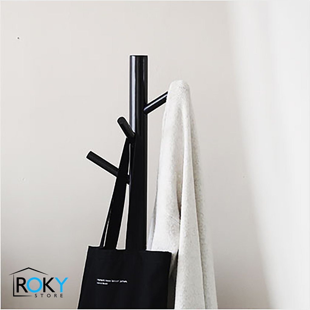 COMBO CÂY TREO QUẦN ÁO VÀ KỆ ĐỂ GIẦY MÀU ĐEN - ROKY STORE
