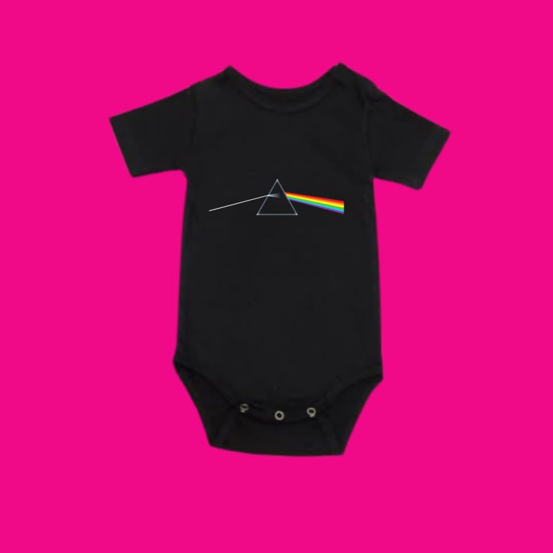 Áo Thun Tay Ngắn In Chữ PINK FLOYD Thời Trang Cho Bé 0 1 2 3 4 5 6 7 8 9 10 11 12 Tháng Đến 1 Tuổi Bé Trai Bé Gái Cổ Điển