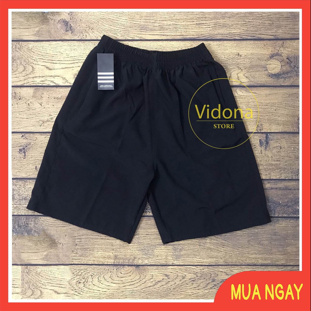 Quần đùi nam 😎 Freeship 😎 Giảm ngay 5k khi nhập mã [ quần_thể_thao ] 😎 Quần gió nam màu đen