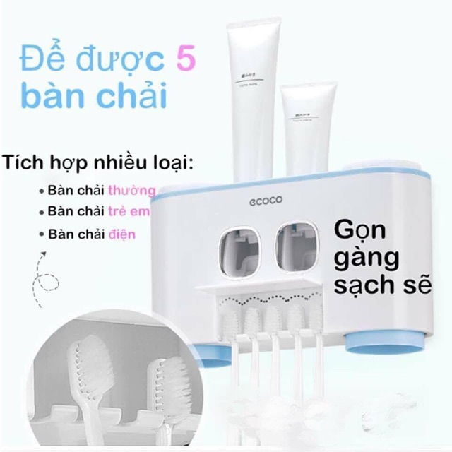 Bộ cốc nhả kem đánh răng ecoco