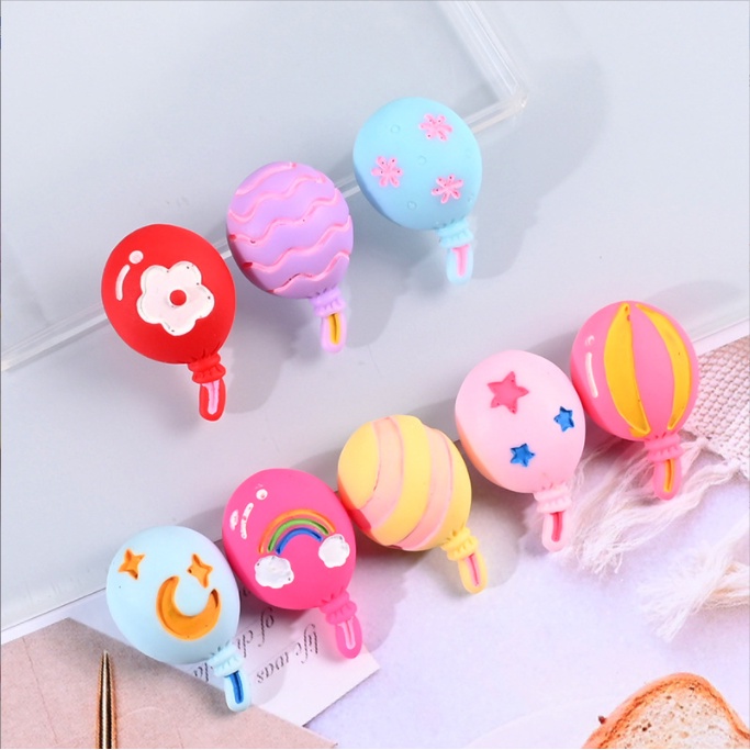 Charm bóng bay nhỏ xinh cho các bạn trang trí Jibbitz, kẹp tóc, vỏ điện thoại, DIY