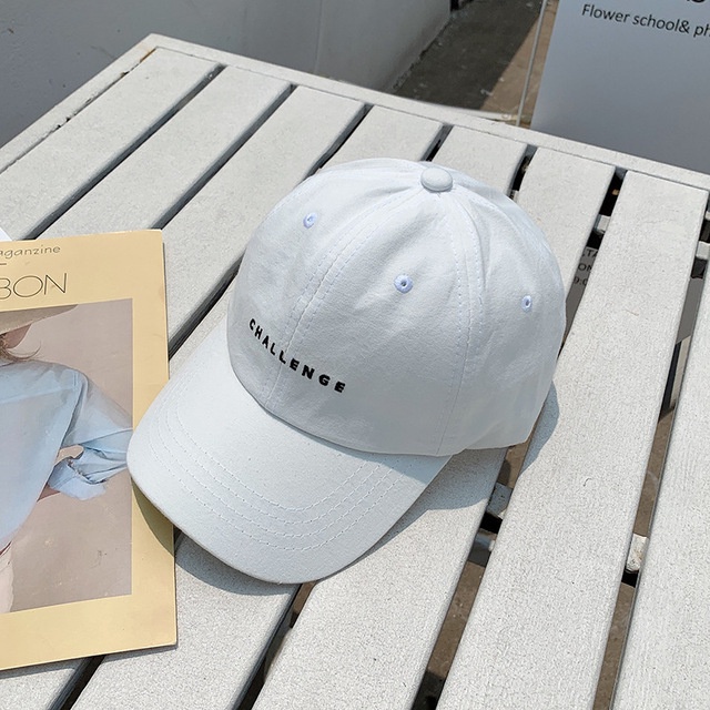 Mũ phong cách Hàn Quốc dành cho nam nữ cặp đôi thêu chữ nhỏ