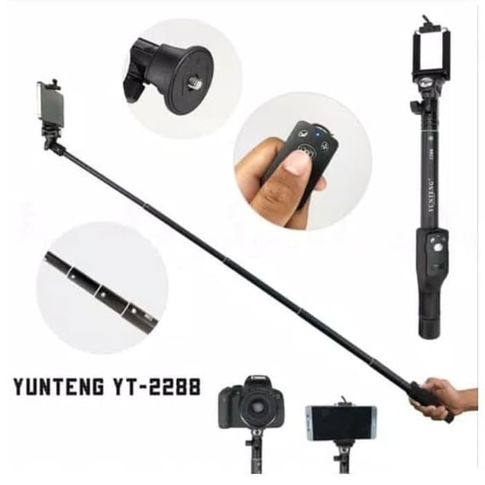 Gậy Chụp Ảnh Từ Xa Yunteng Yt-2288 Kết Nối Bluetooth + Gậy Tự Sướng Narcissistic Yt2288