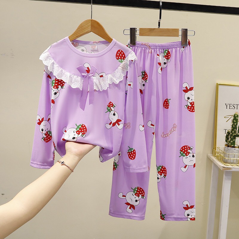 Đồ bộ Pijama cho bé gái  Beeshop thiết kế họa tiết siêu dễ thương full size PMM