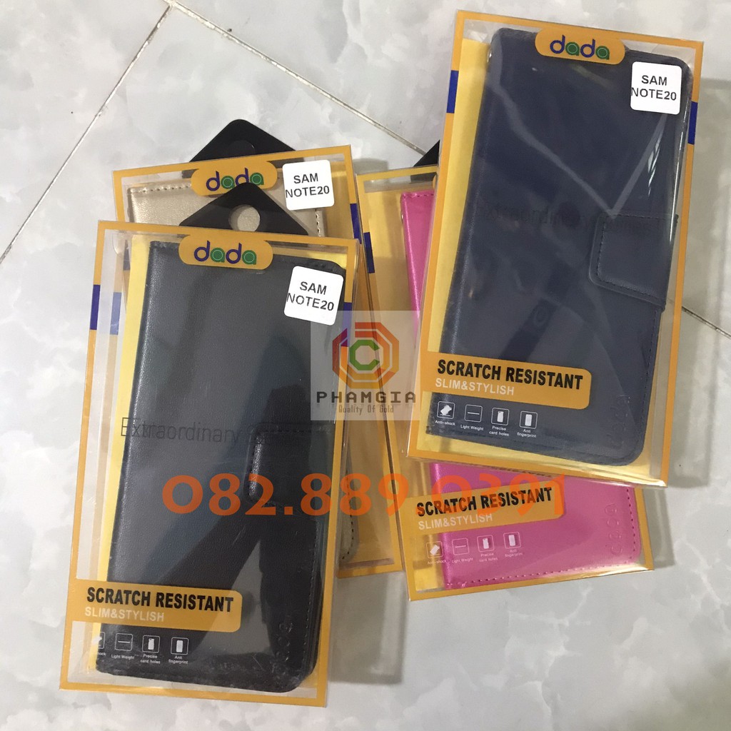Bao da Samsung Note 20 Note 20 Ultra chất da sang trọng, có ngăn đựng ví siêu tiện lợi
