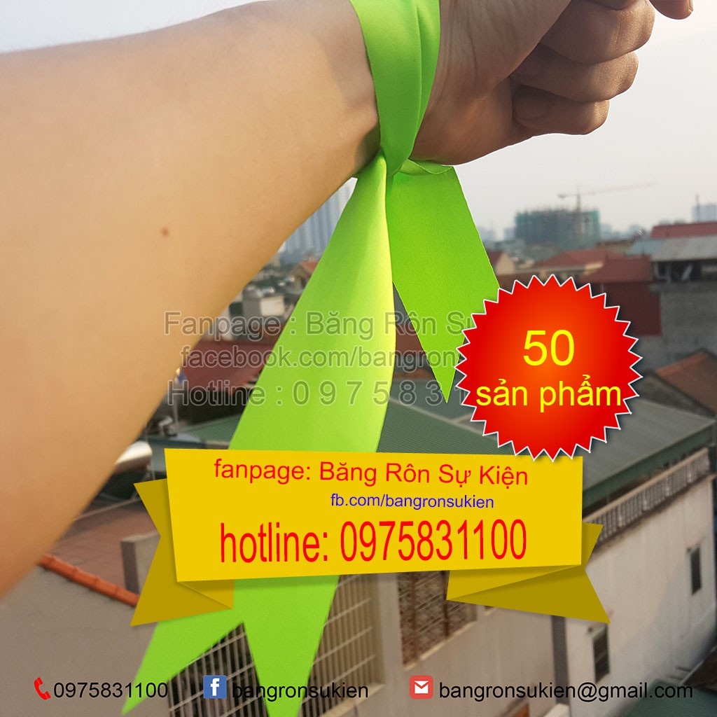 Băng rôn buộc tay trang trí