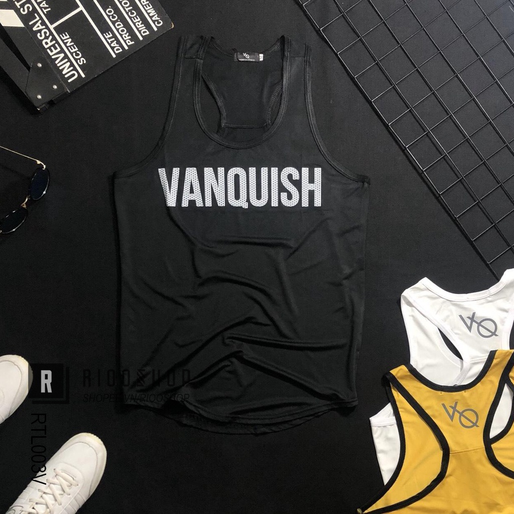 Áo thun nam ba lỗ cực đẹp Tanktop Vanquish cực đẹp RTL003 - áo phông nam tập gym Riooshop