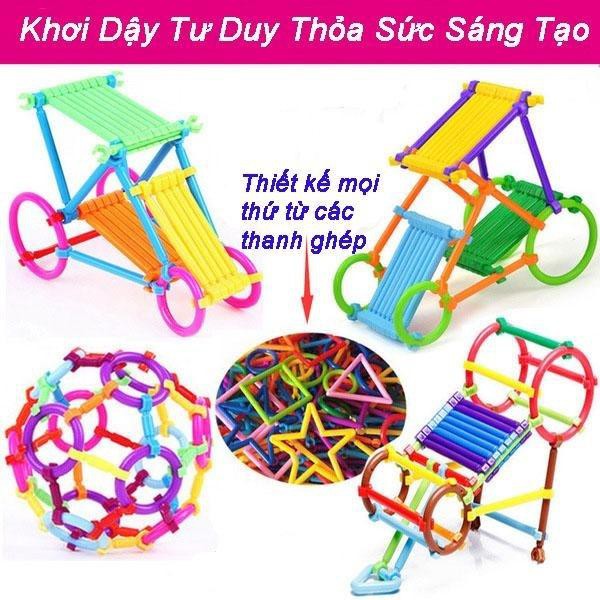 Bộ đồ chơi xếp hình que thông minh cho bé thỏa sức sáng tạo