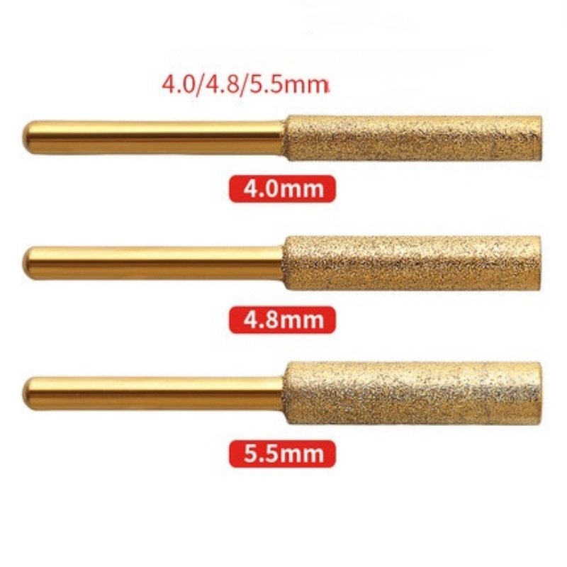 Đầu mài lưỡi cưa xích, mài gỗ, mài hơp kim, mài nhựa mạ titan độ cứng cao, siêu bền