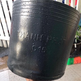50 Chậu nhựa dẻo size C12 màu đen trồng cây
