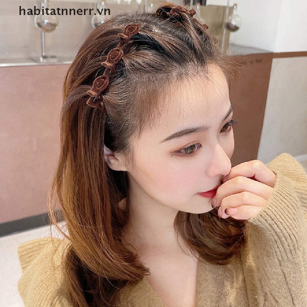 Kẹp Tóc Dạng Tết Màu Đen Dễ Thương Thời Trang Cho Nữ