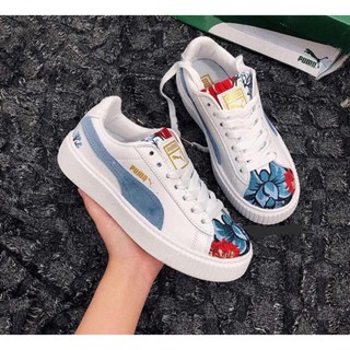 (SALE) Giầy Thể thao Puma thêu hoa (Có sẵn)
