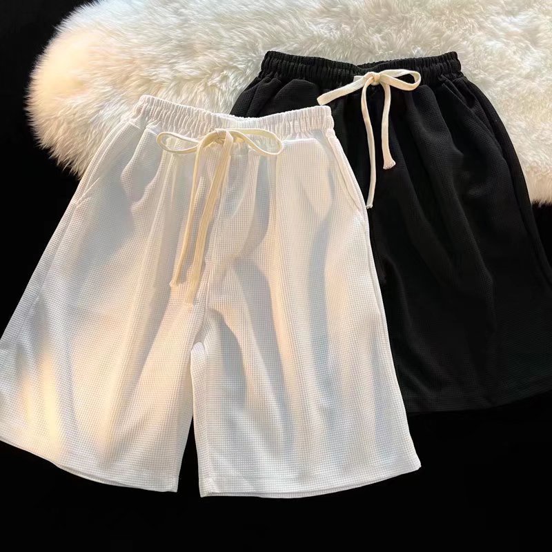 Quần Short Nam Dây Rút Màu Trơn Đơn Giản Thời Trang Hàn Quốc Cho Nữ Quần Đùi Unisex Đều Mặc Được