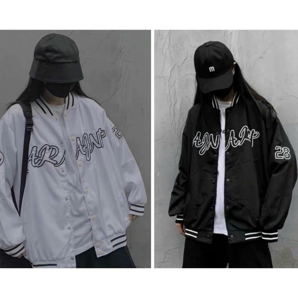 Áo khoác dù bomber Unisex Nam Nữ in chữ phong cách unisex cực hot TP[NewUnisex]