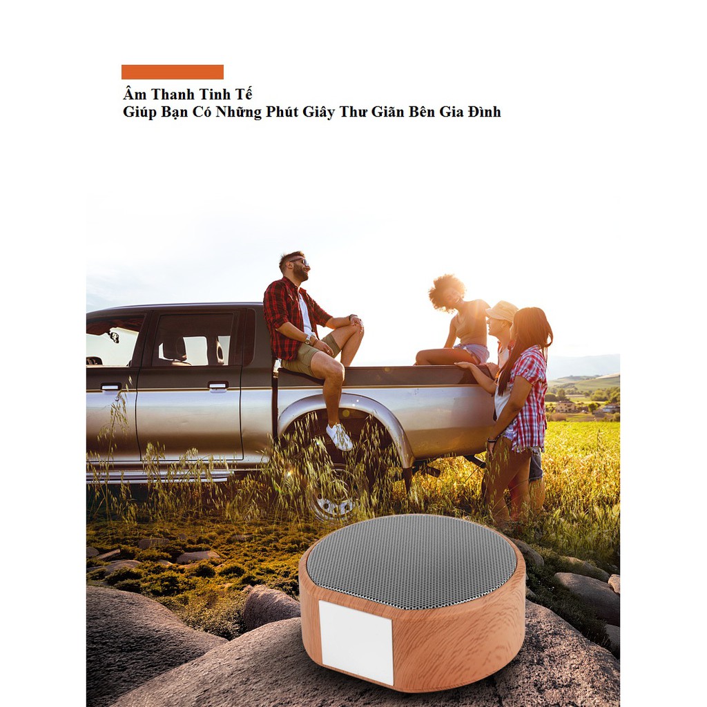 Loa bluetooth A60 - loa bluetooth mini vân gỗ sang trọng - loa bluetooth di động - loa bluetooth mini - loa bluetooth