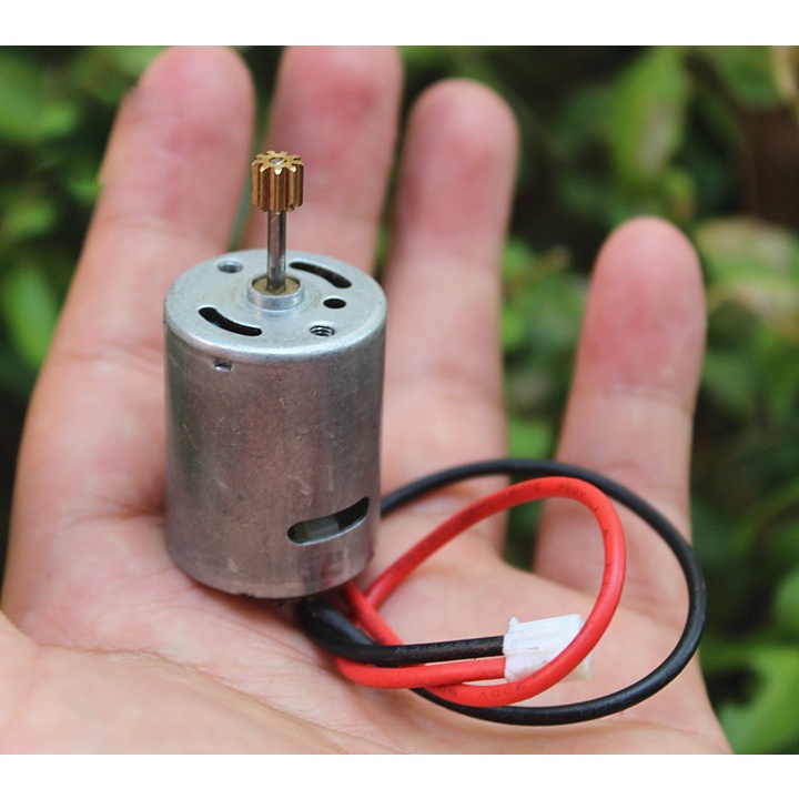 Động cơ máy bay mô hình tốc độ cao 370 DC 7.4V 23000 vòng / phút, đầu trục có bánh răng