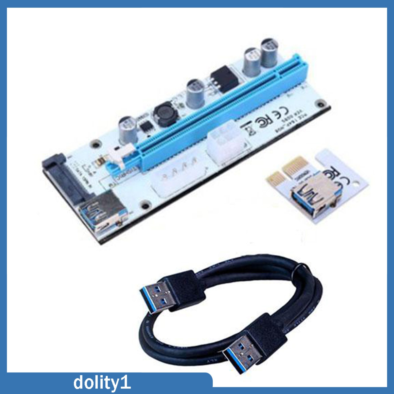 Card Chuyển Đổi Pci-E Riser Card 008s 4pin Sata 6pin 1x Sang 16x Usb3.0 Chất Lượng Cao | BigBuy360 - bigbuy360.vn