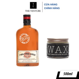 Combo Dầu Gội Xả Tắm 3 In 1 18.21 Man Made Wash và Sáp Vuốt Tóc Nam 18.21 Man Made Wax