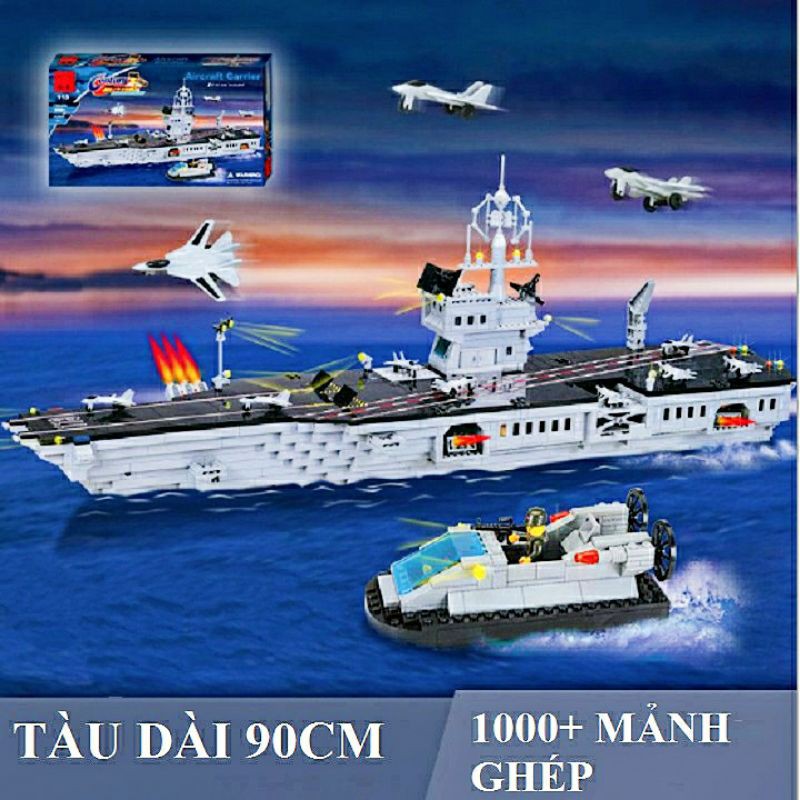 Bộ lắp ráp Qman 113  tàu sân bay dài 90cm