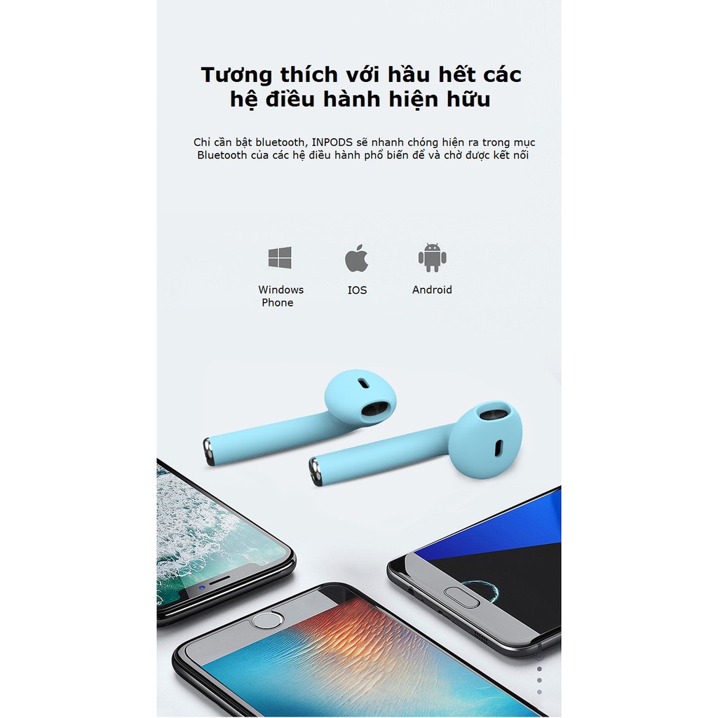 Tai Nghe Bluetooth 5.0 inPods i11 i12 Cảm Biến Chạm kèm hộp sạc mẫu mới nhất | BigBuy360 - bigbuy360.vn