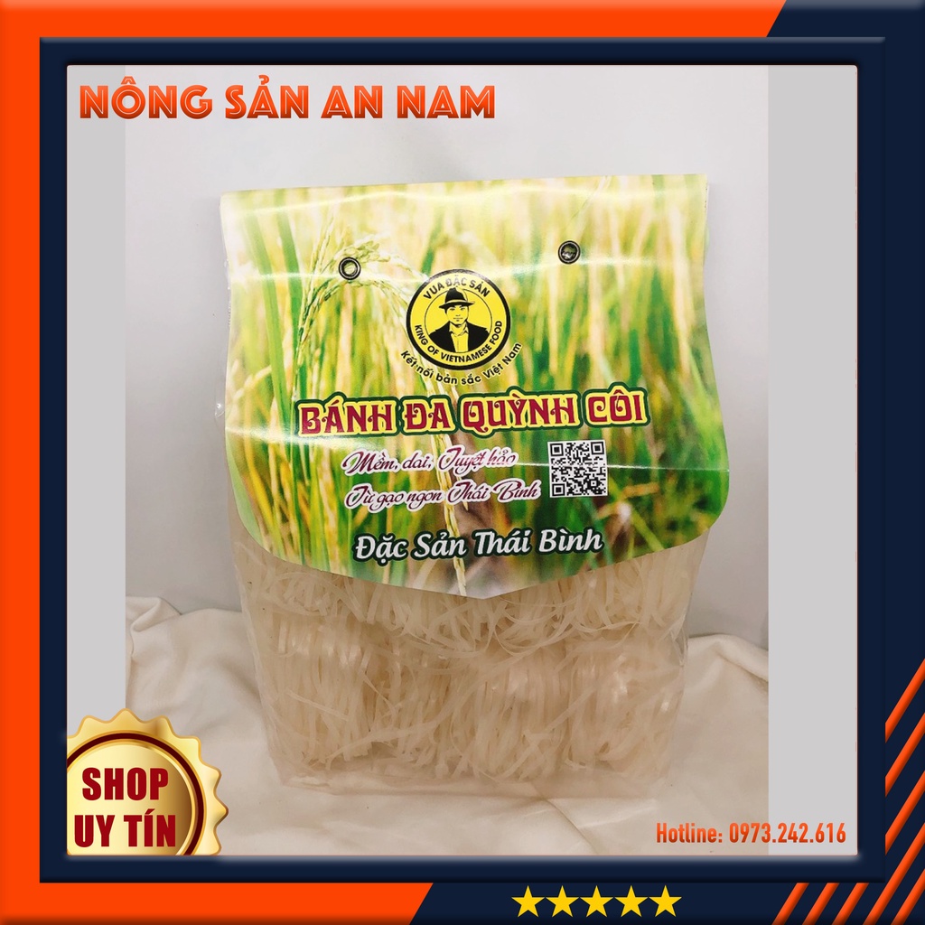 Bánh đa, mì gạo đặc sản Quỳnh Côi - Thái Bình 300g - 500g - Nông Sản An Nam