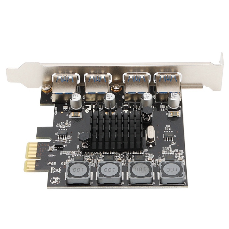 Card Mở Rộng PCIE 4 Cổng USB 3.0 PCIE 3.0 Sang USB 3.0 Cho PCIE 1X 4X 8X 16X