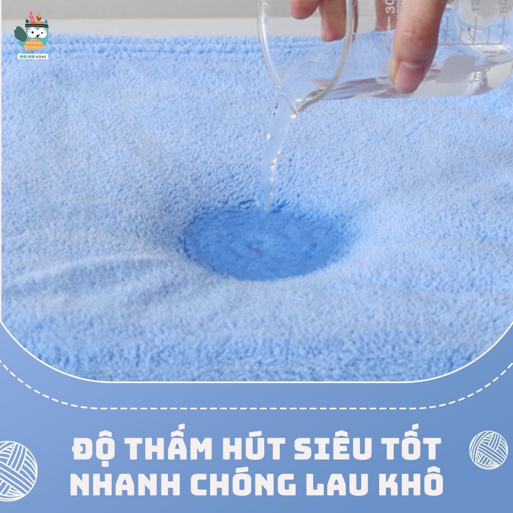 Áo choàng tắm cho bé, khăn tắm có mũ, dùng làm khăn choàng cho bé khi ra ngoài - Hobi Store